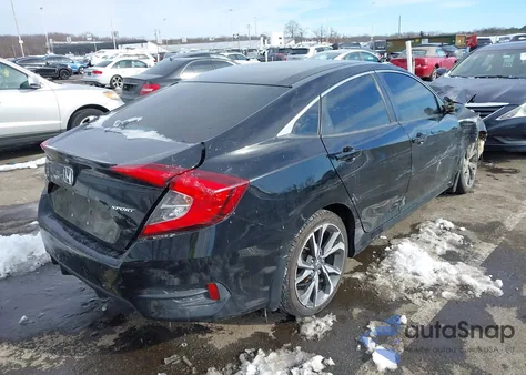 2020 Honda Civic Sport z USA, uszkodzony, nr VIN 19XFC2F82LE214137